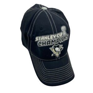 NHL Pittsburgh Penguins 2009 Stanley Cup Final Hockey Hat Cap Black  Reebok